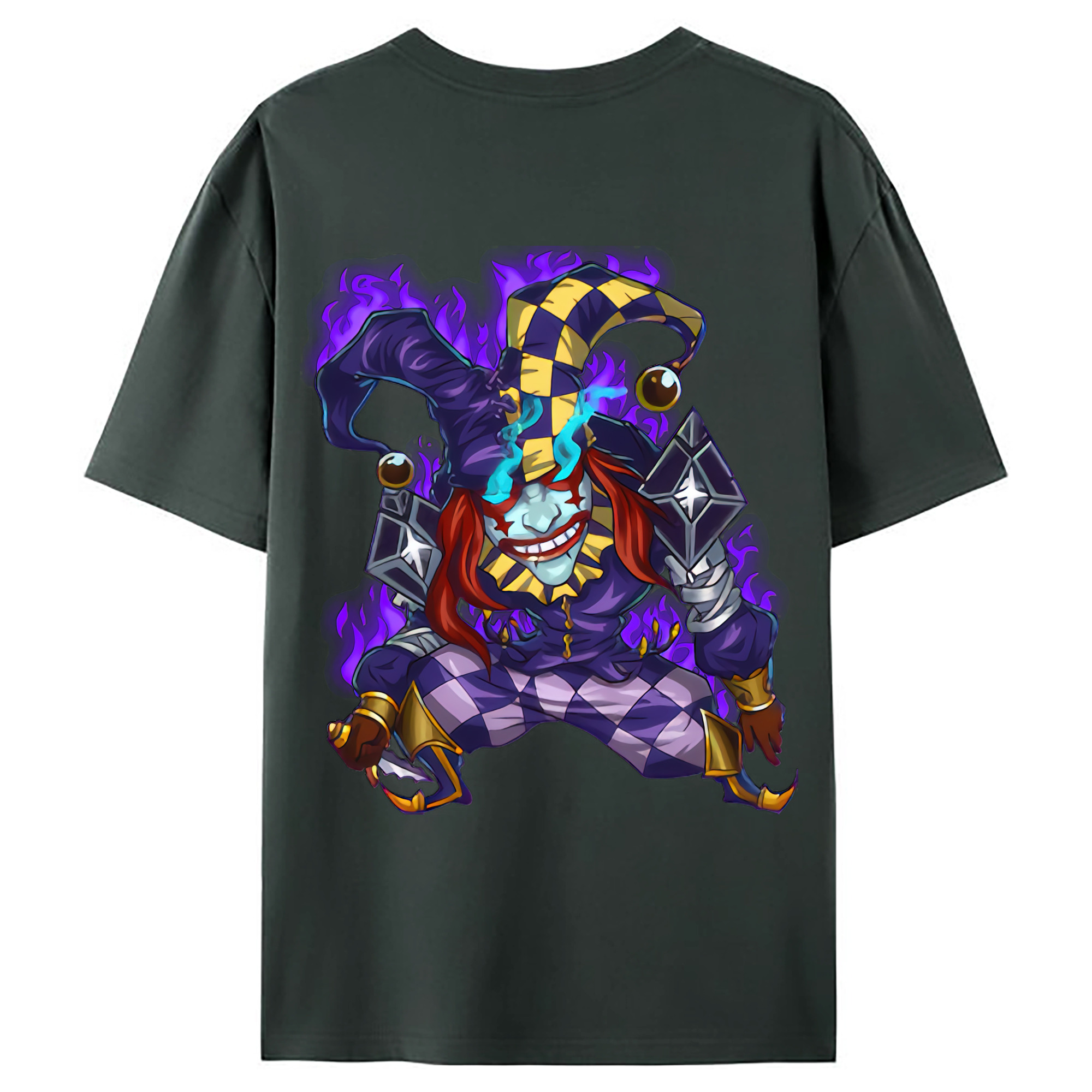 （画像用） リーグ・オブ・レジェンド League of Legends LOL 綿100％ メンズ半袖Tシャツ（バックプリント） 通気性